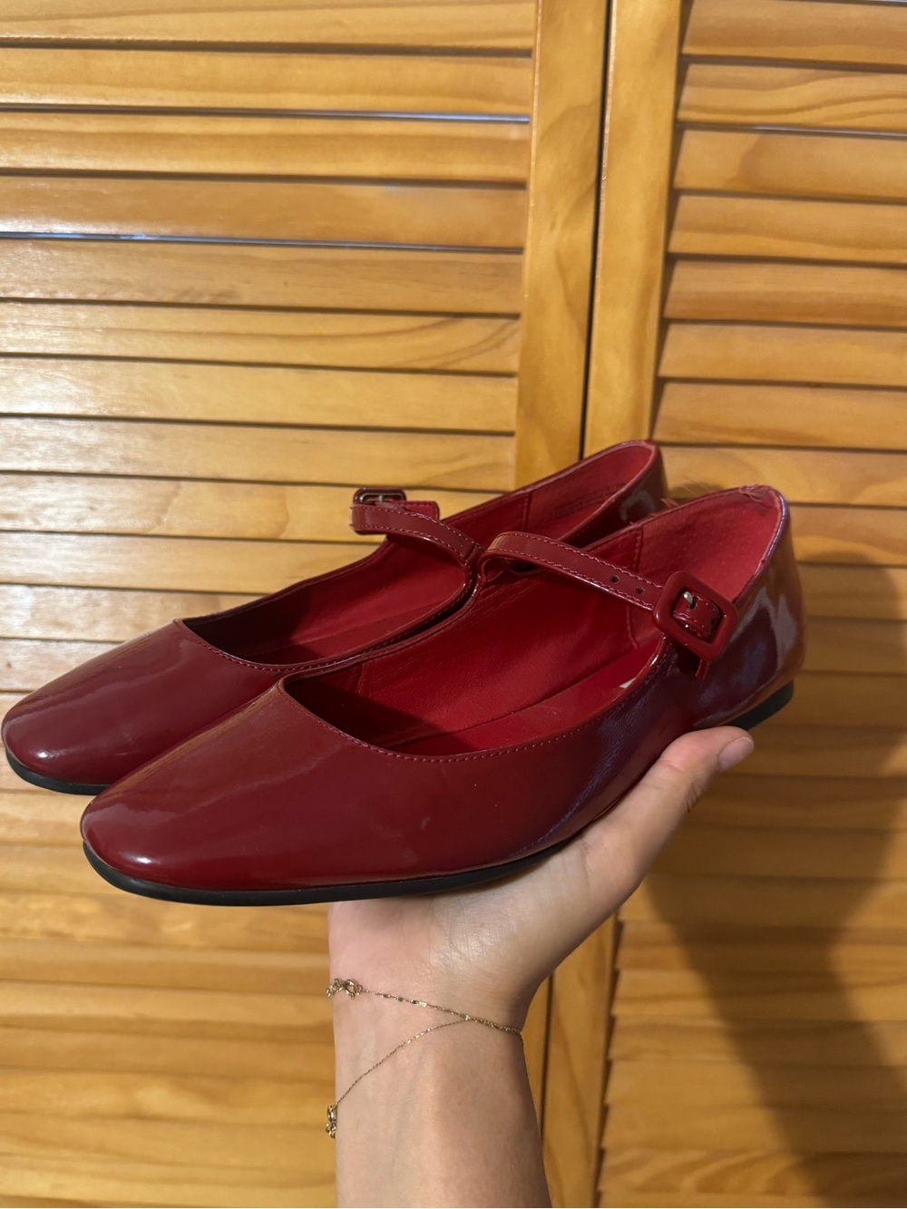 Steve Madden Red Mary Jane Flats - Sz 9